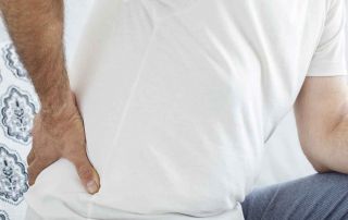 Man with chronic back pain